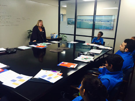 Angela Sparks from Workforce Development, meeting with Crest Franchisees in Hawkes Bay.