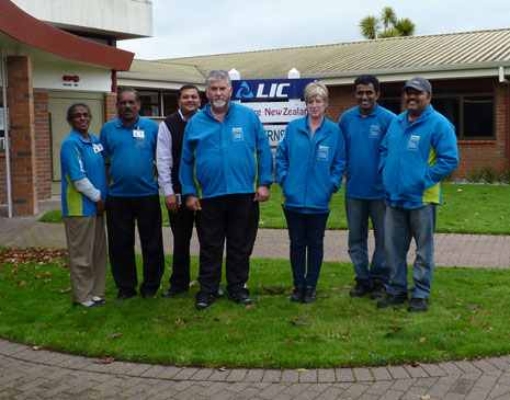 Hamilton’s Crest Teams are ready to clean at Livestock Improvement Corporation.