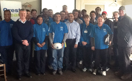 CrestClean’s dedicated and hardworking North Harbour team.