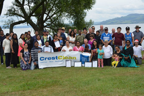 The Crest Teams from Rotorua, Taupo and Whakatane celebrate Christmas together at Hamurana Springs.