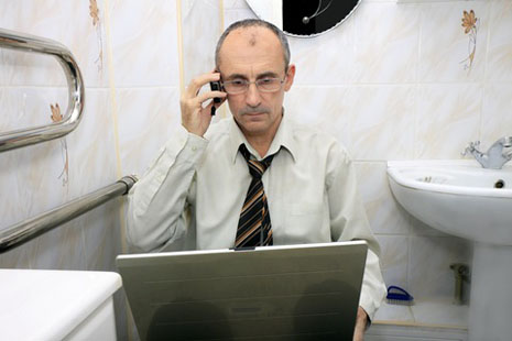 Finally some time alone. Clean, hygienic workplace washrooms are more important now than ever.