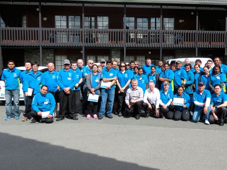Rotorua, Taupo and Whakatane franchisees enjoyed the team meeting.