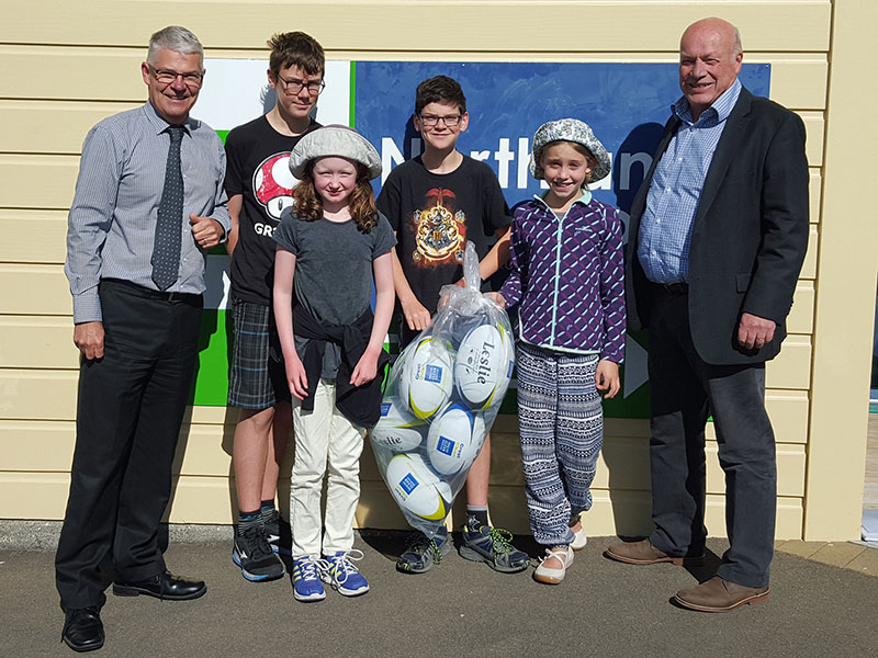 Principals pleased with rugby ball prize