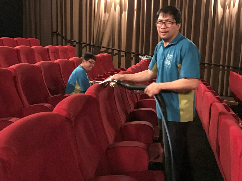 Night shift wins praise for cinema clean