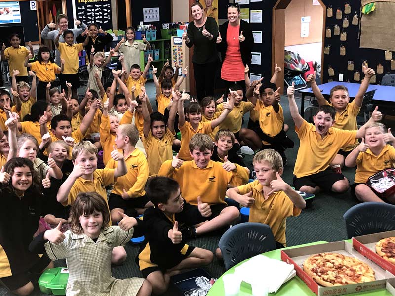 Thumbs up for CrestClean’s pizza treat