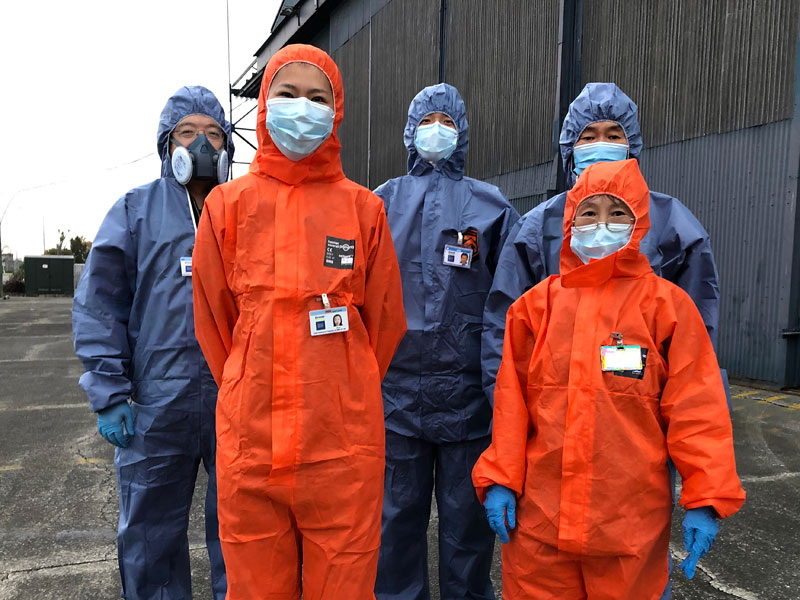 Feeling the heat during specialist clean at US Antarctic Program’s base