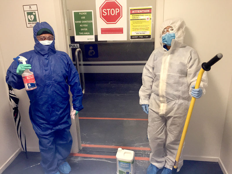 COVID-19 testing centre cleaners praised for doing a ‘fantastic’ job