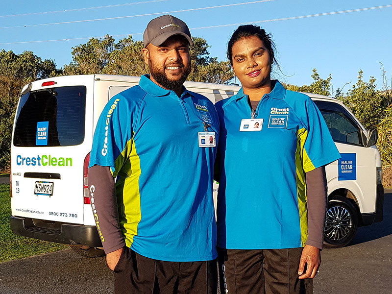 Karthik and Jashma Naidu purchased a spacious Toyota Hiace when they started with CrestClean. It means they will have plenty of room for equipment when they expand their business.