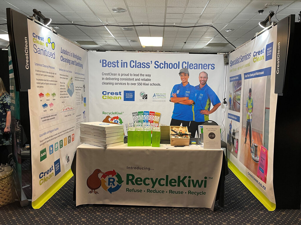 Conference stand.