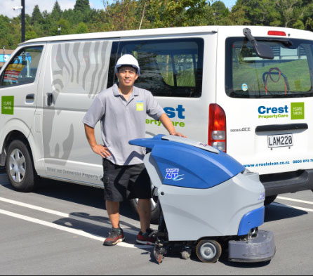 Property Caretaking Service using special equipment – CrestClean professional maintenance