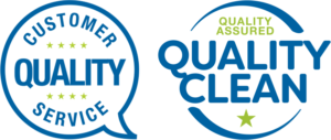 Customer Quality Service and Quality Clean logos