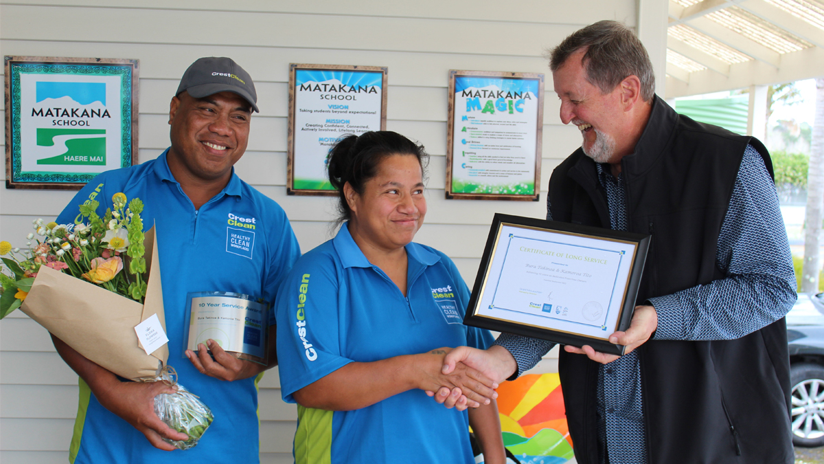 School puts on surprise morning tea to celebrate franchisees’ business success