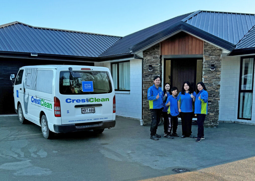 The Abuyabor family proudly show off their beautiful new home
