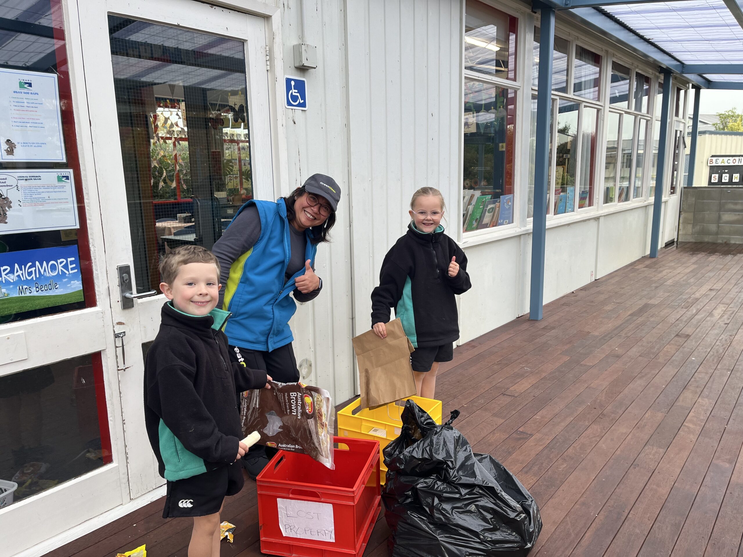 Marie makes recycling fun at Beaconsfield School