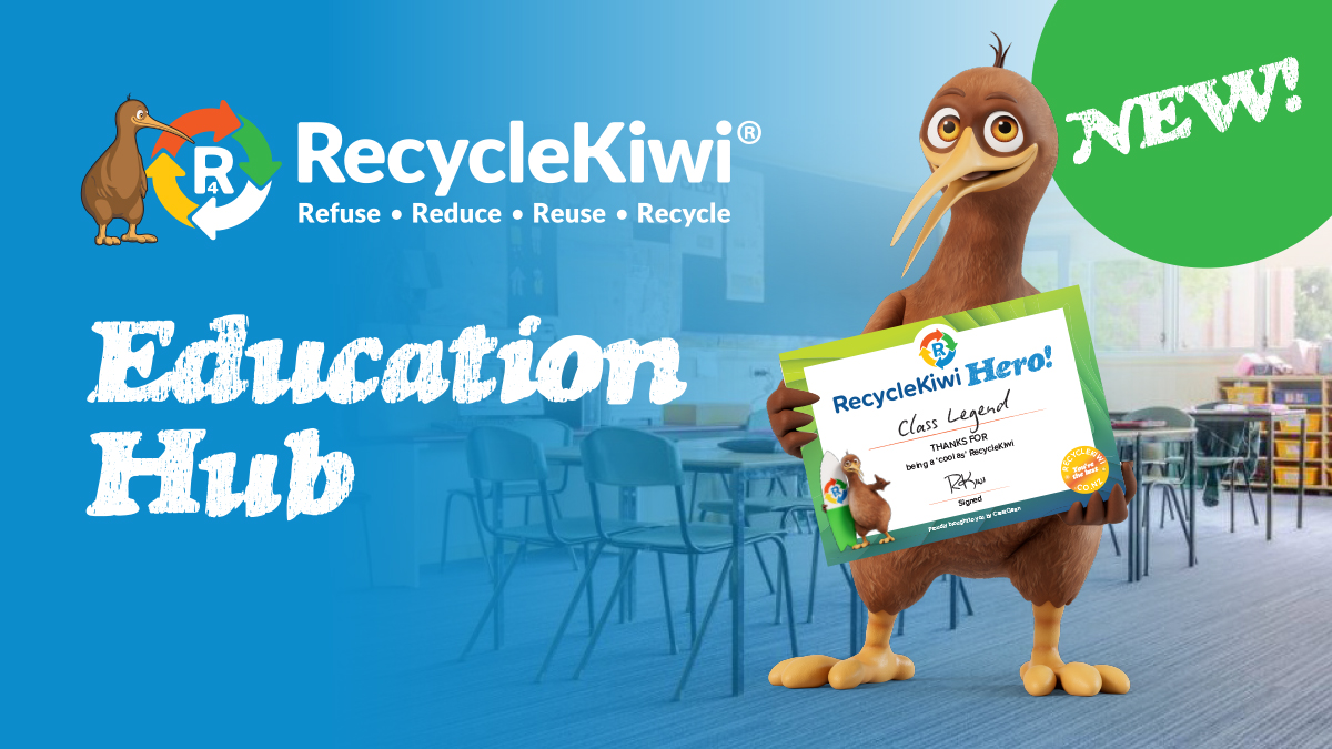 Introducing the RecycleKiwi Education Hub – free and fun resources for Kiwi classrooms